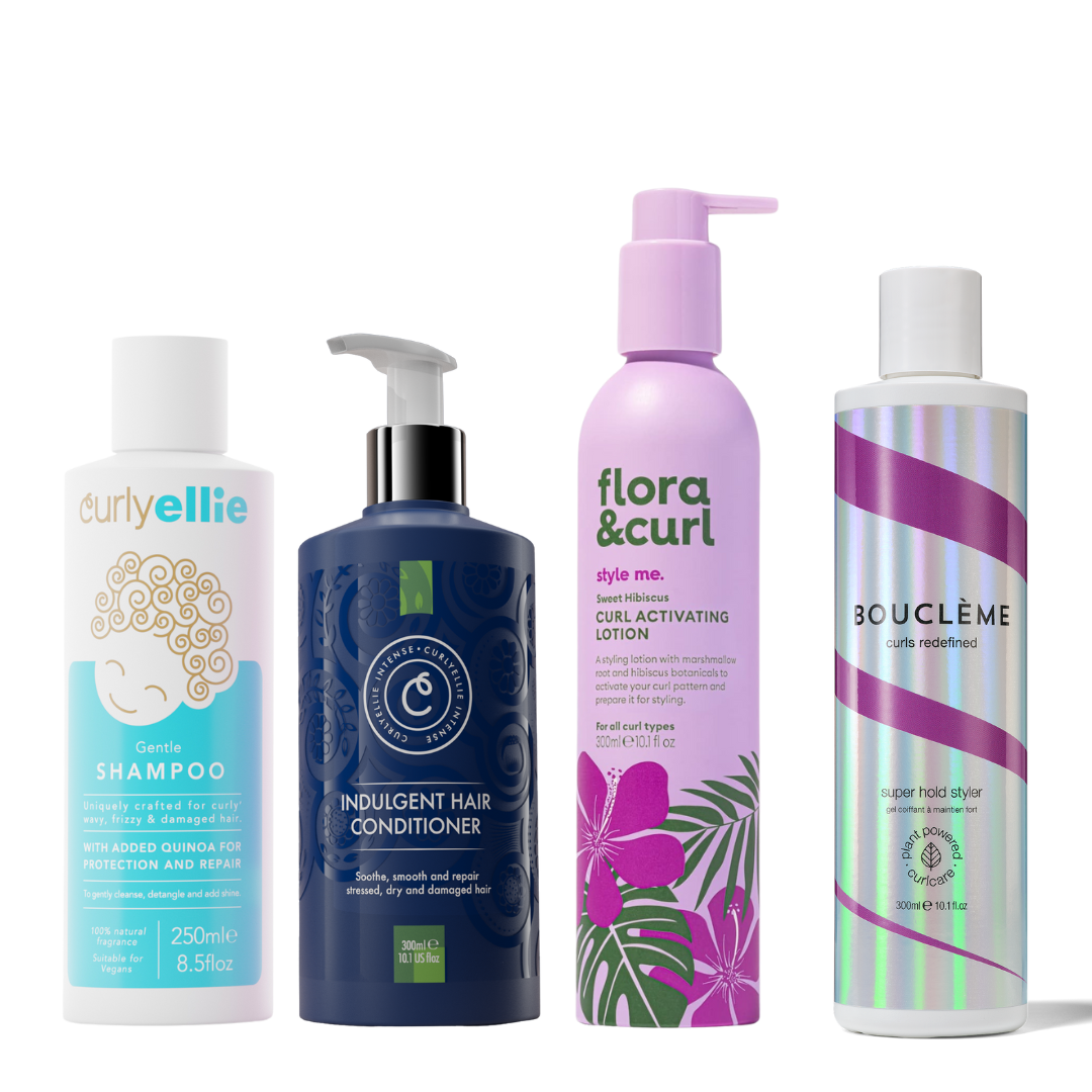 Curly Damaged Hair: Wash & Style Kit
