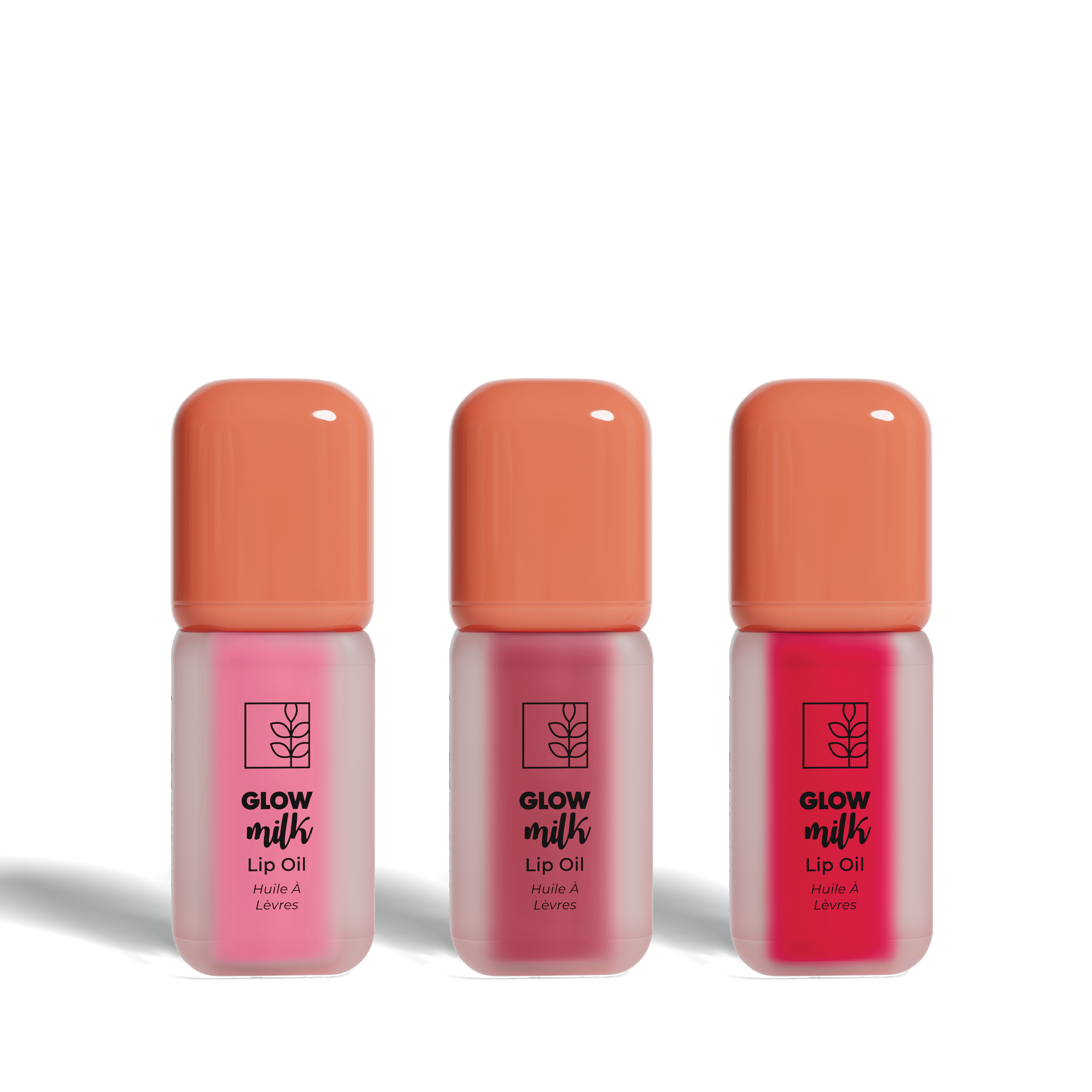 Glow Milk Lip Oil Set of 3 - Sweet Edition (with Keychain)